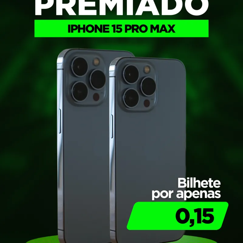 Imagem da campanha iPhone 15 Pro Max ou 10 mil no pix