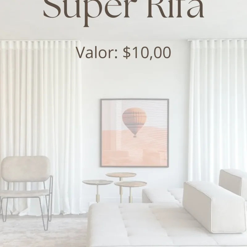 Imagem da campanha SUPER RIFA DE CONSULTORIA DE DESIGN DE INTERIORES