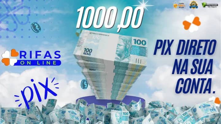 Imagem da campanha Pix de 1.000 reais