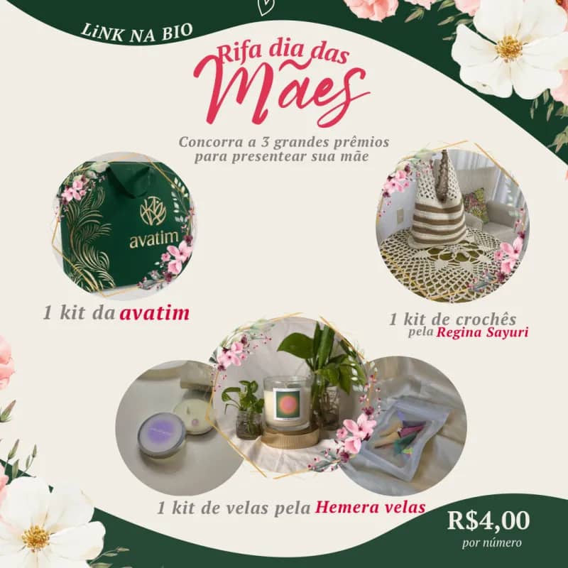 Imagem da campanha RIFA DIA DAS MÃES