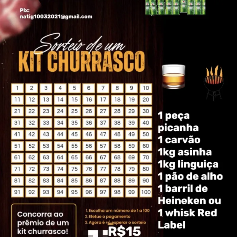 Imagem da campanha Kit churrasco ou 300$ no pix