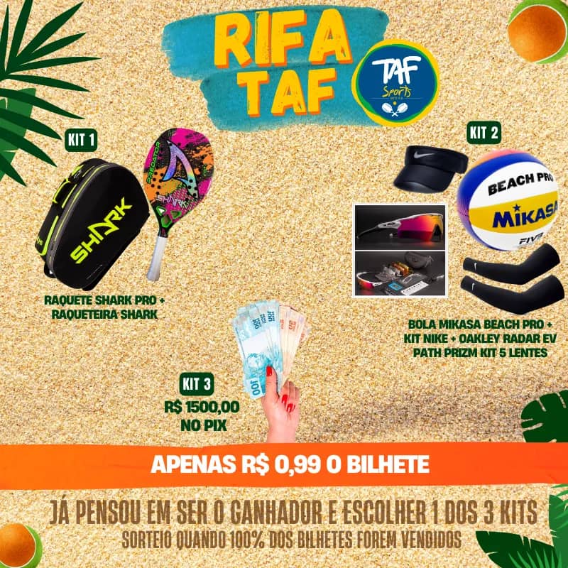 Imagem da campanha RIFA TAF SPORTS