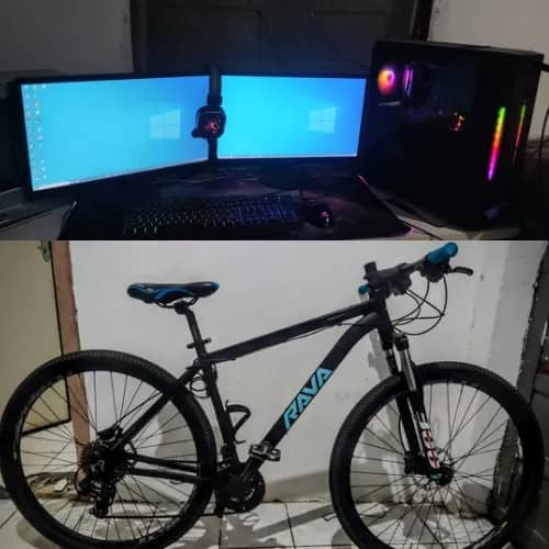Imagem da campanha Pc gamer, Bicicleta aro 29 em alumínio ou R$4.000 no pix
