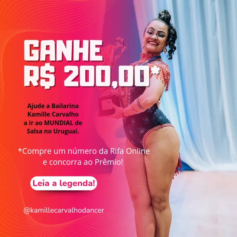 Imagem da campanha Kamille no Mundial de Salsa
