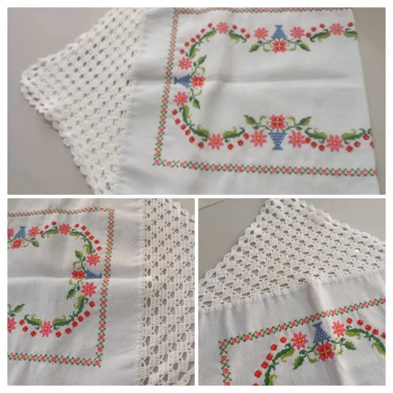 Imagem da campanha Centro de Mesa Bordado - Artesã Helena Foggiato