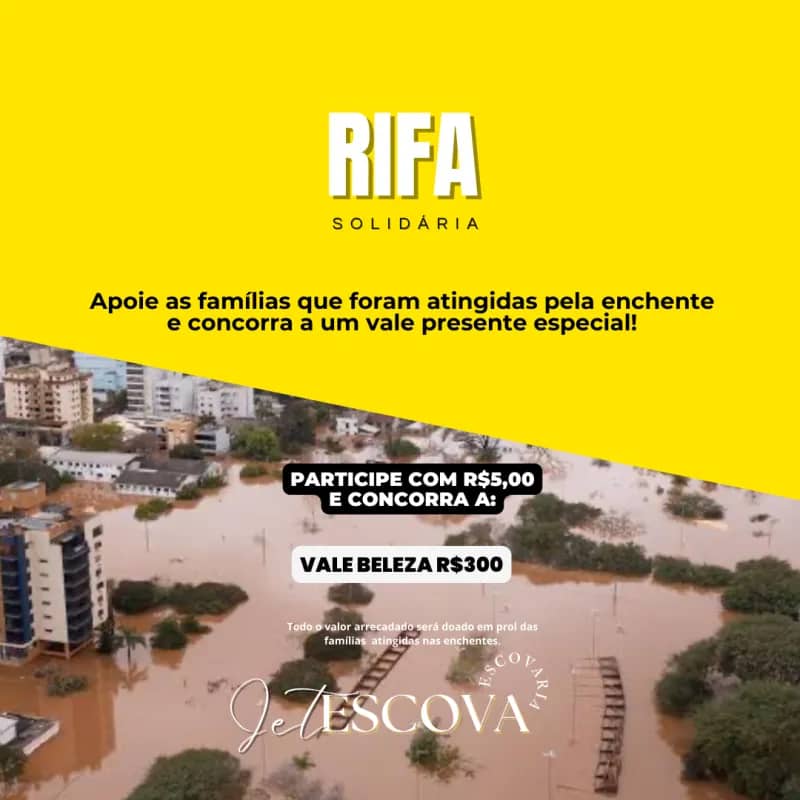 Imagem da campanha Rifa Solidária Jetescova