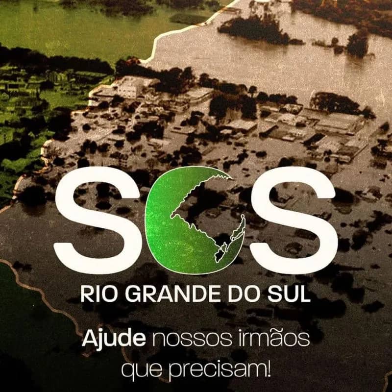 Imagem da campanha ARRECADAÇÃO RS.