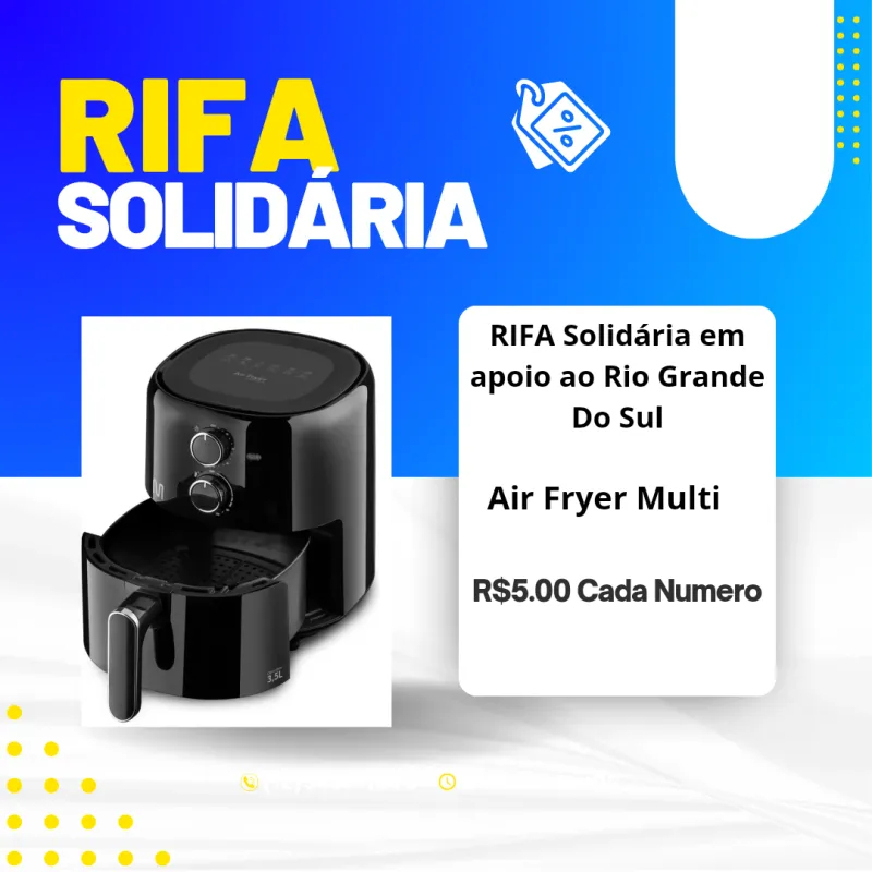 Imagem da campanha RIFA Solidária