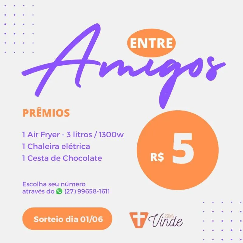 Imagem da campanha AÇÃO ENTRE AMIGOS