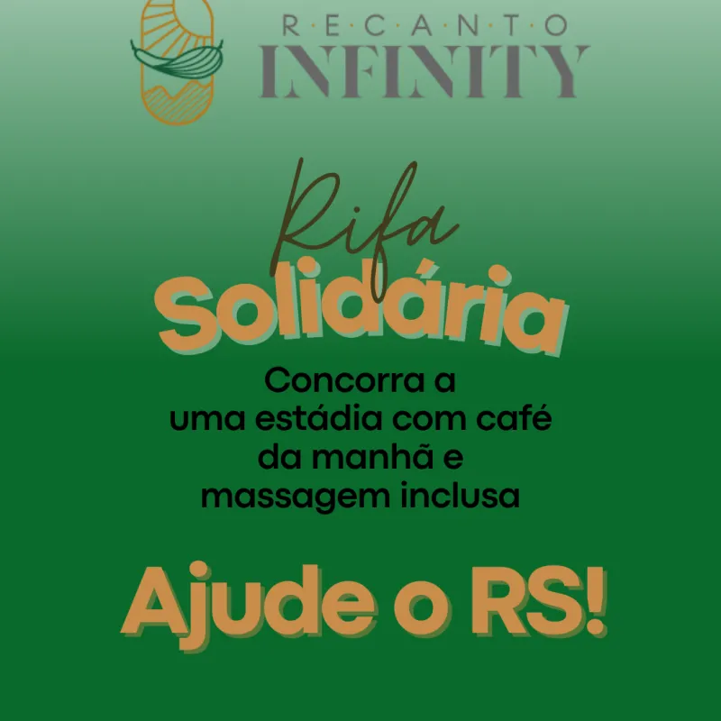 Imagem da campanha Ajude o RS - Estádia Recanto Infinity