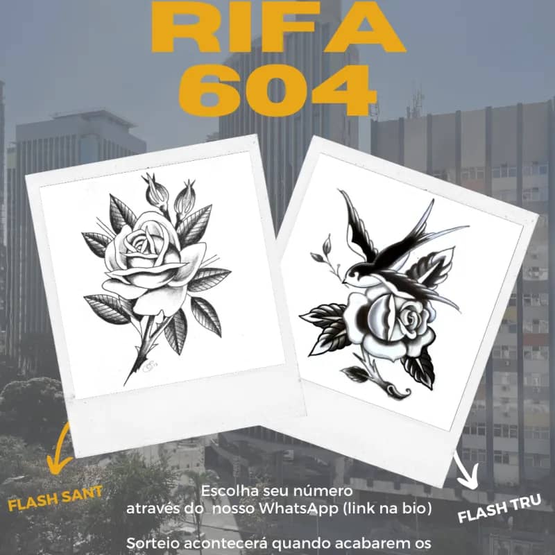 Imagem da campanha Rifa Tattoo Beneficente - #ajudars