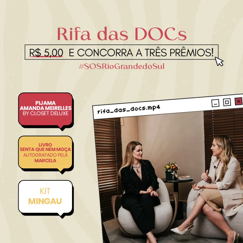 Imagem da campanha Rifa das DOCs -  SOS Rio Grande Do Sul