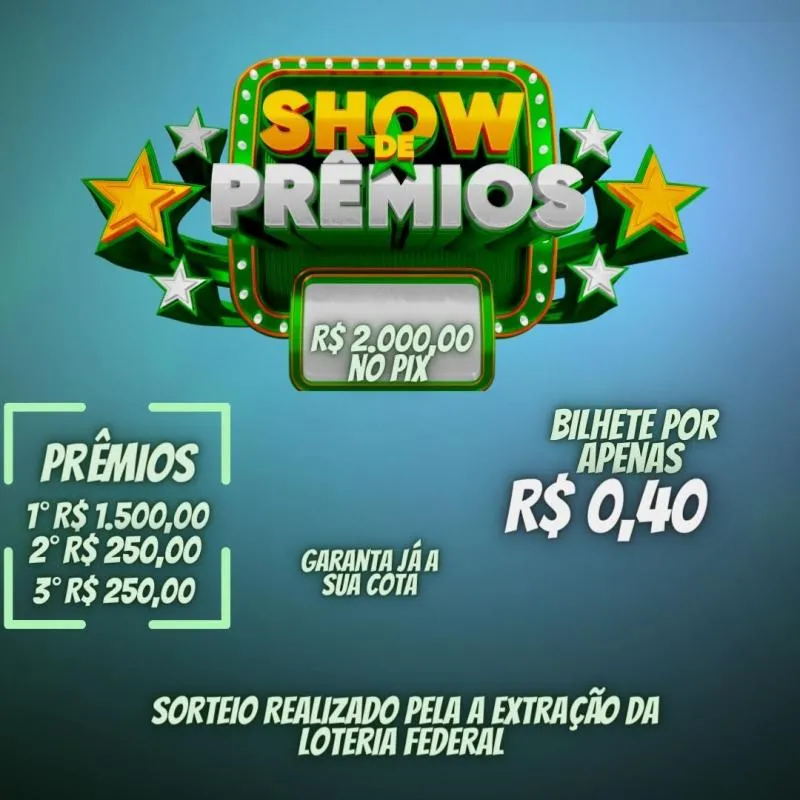 Imagem da campanha Sorteio Premiado 2.000,00