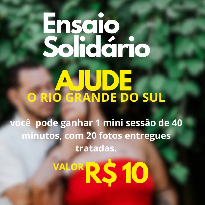 Imagem da campanha ENSAIO SOLIDÁRIO - RS