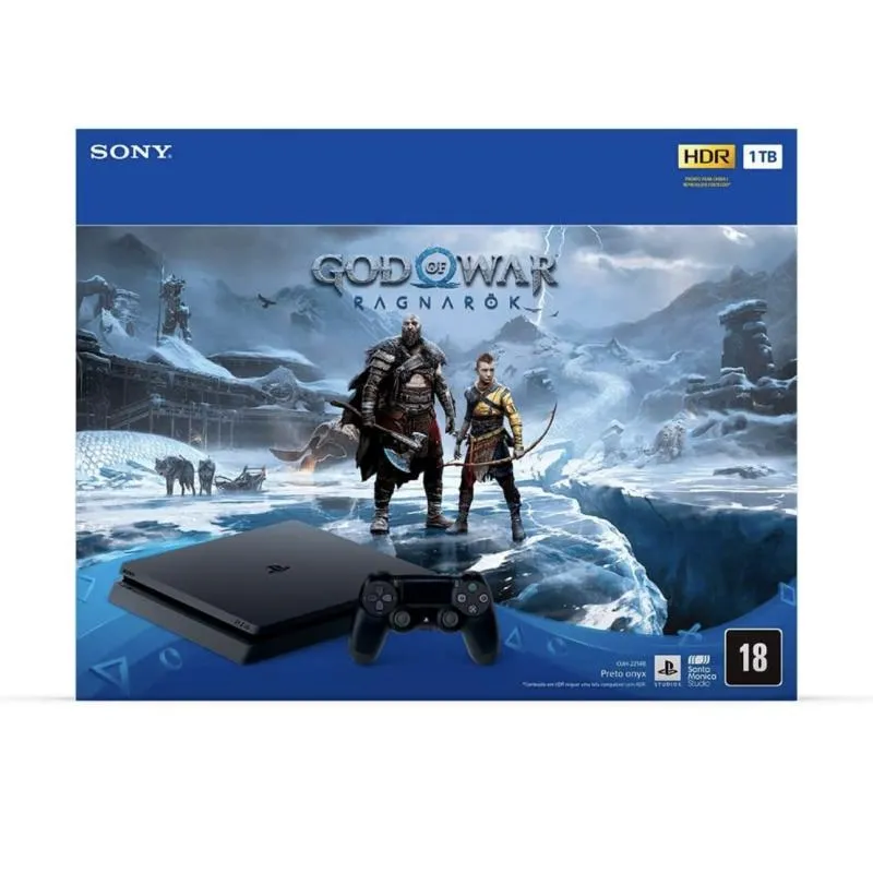 Imagem da campanha PlayStation 4 edição god of war ragnarok