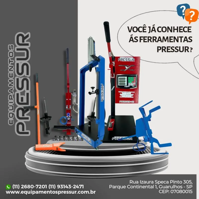 Imagem da campanha EQUIPAMENTOS PRESSUR