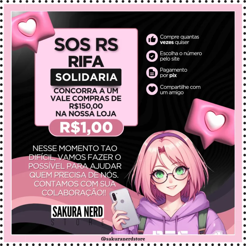 Imagem da campanha S.O.S Rio Grande do Sul
