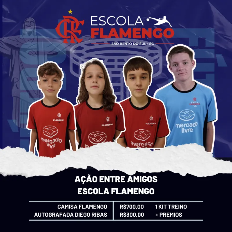 Imagem da campanha Ação entre Amigos Escola Flamengo São Bento do Sul.