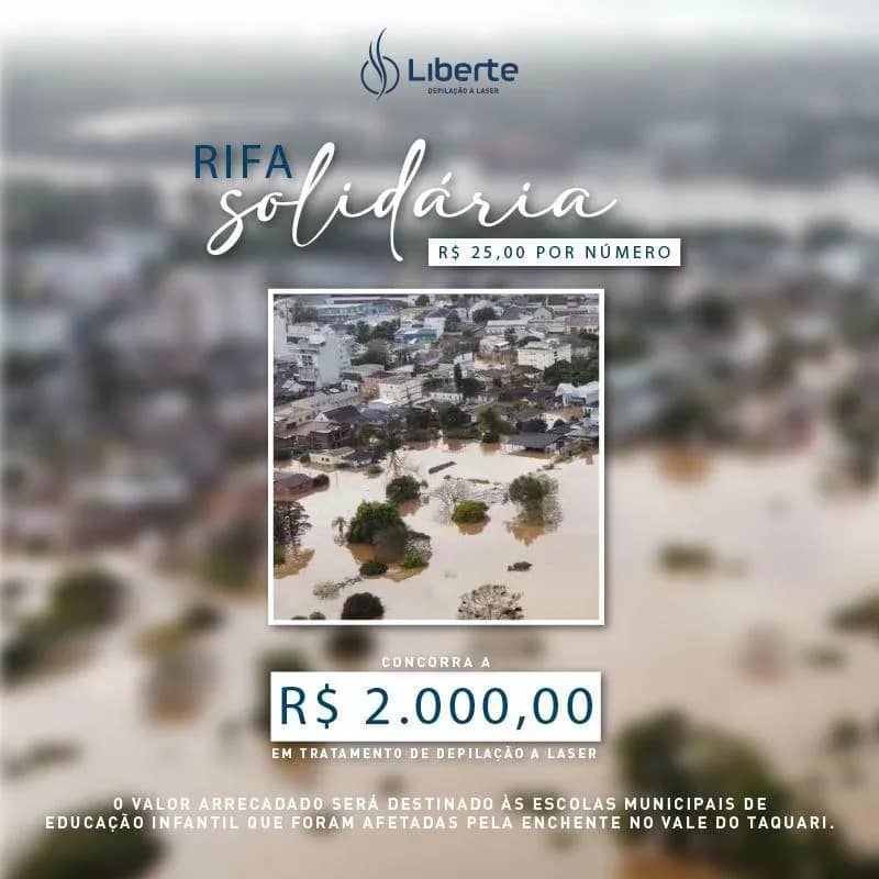 Imagem da campanha Rifa Solidária Liberte