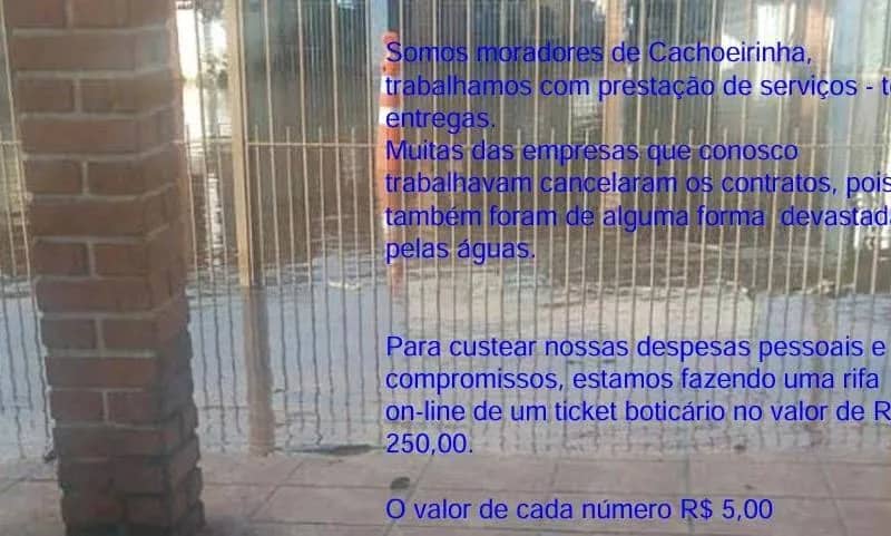 Imagem da campanha Rifa Solidária