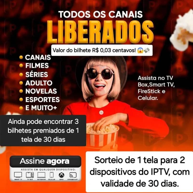 Imagem da campanha Cine Sky 4k Sorteio De Uma Tela de IPTV 30 dias