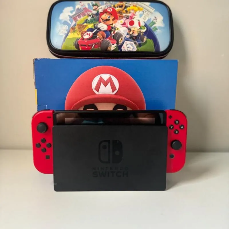 Imagem da campanha Nintendo Switch Mario Seminovo