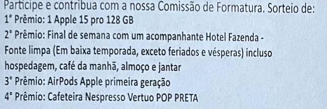 Imagem da campanha AÇÃO ENTRE AMIGOS - FORMATURA FISIOTERAPIA - FERNANDO AUGUSTO
