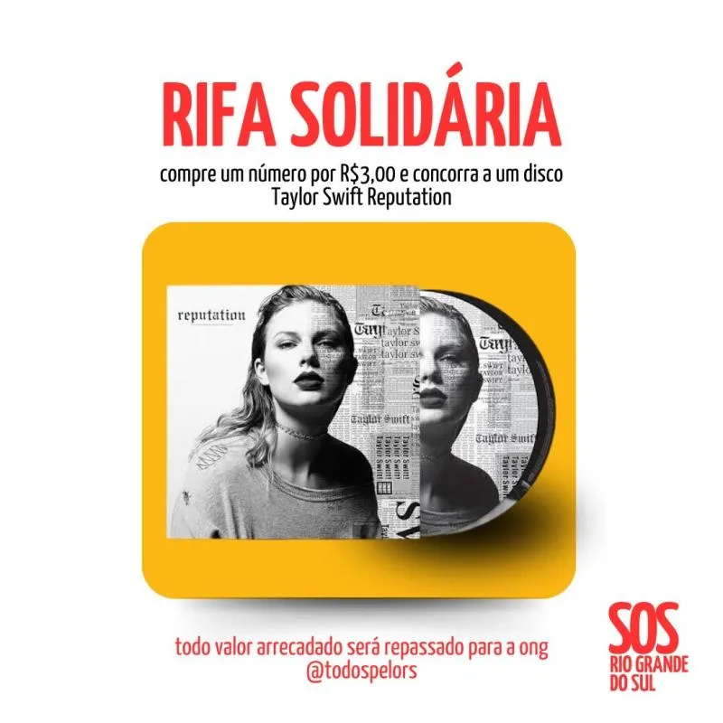 Imagem da campanha RIFA SOLIDÁRIA - SOS RS