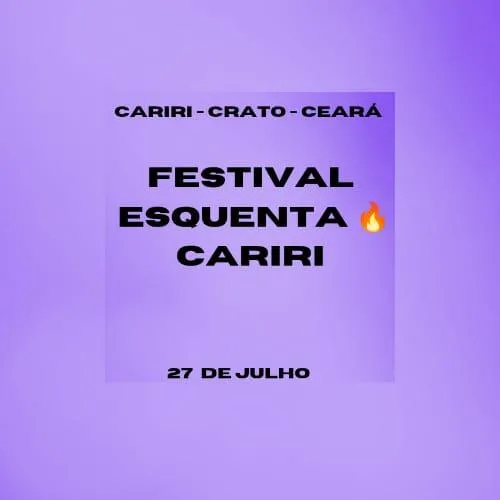 Imagem da campanha Rifa do Festival Esquenta Cariri