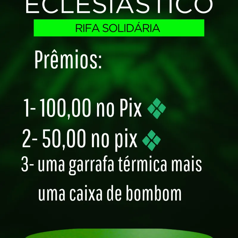 Imagem da campanha Rifa solidárias