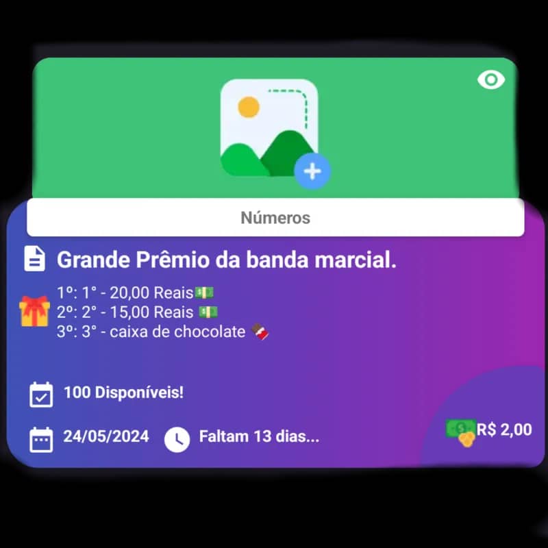 Imagem da campanha Prêmio da banda marcial xixica
