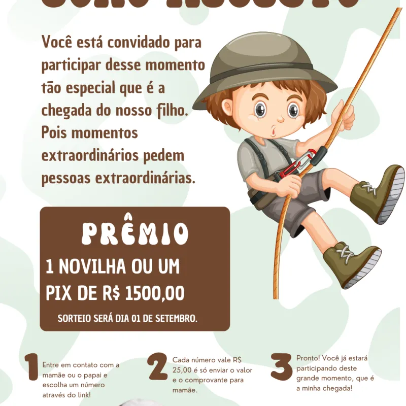 Imagem da campanha CHÁ RIFA DO JOÃO AUGUSTO