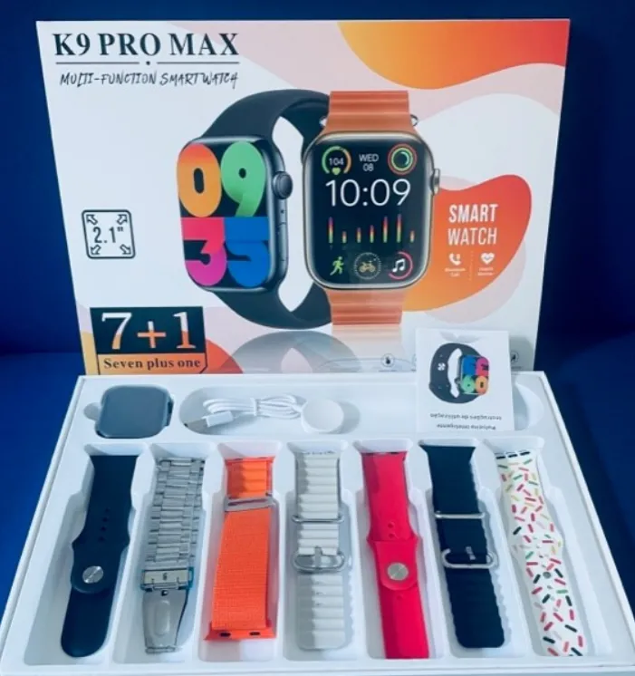 Imagem da campanha SMARTWATCH K9 PRO MAX COM 7 PULSEIRAS