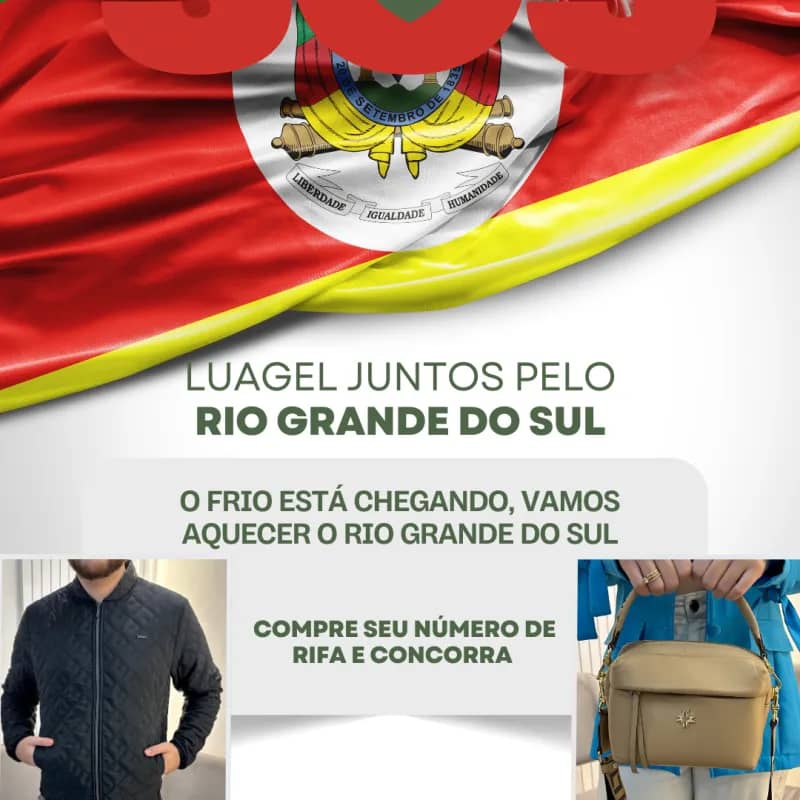 Imagem da campanha Luagel Juntos pelo Rio Grande do Sul
