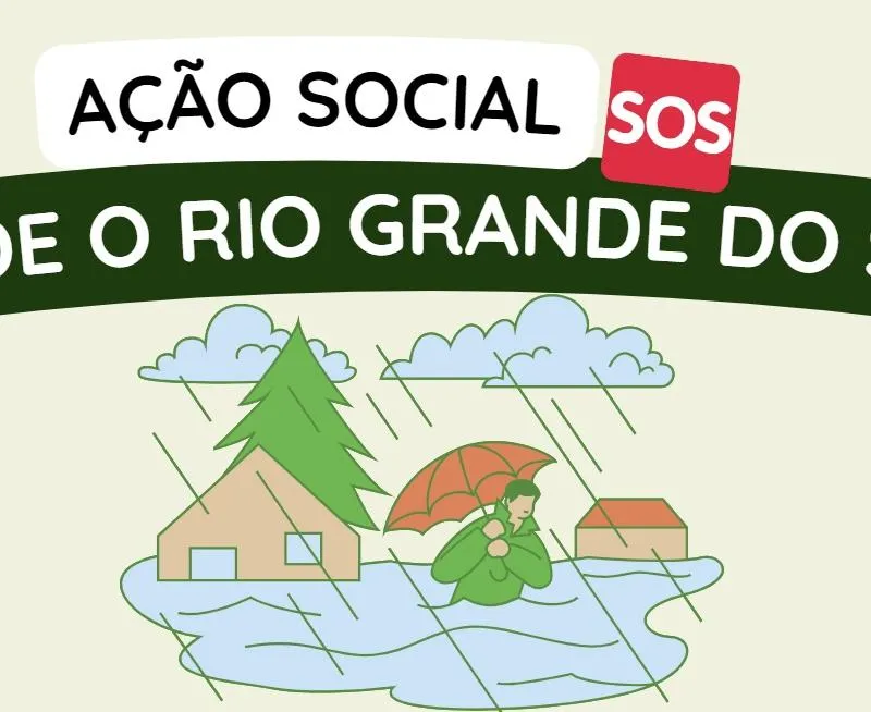 Imagem da campanha SOS - AJUDE O RIO GRANDE DO SUL!