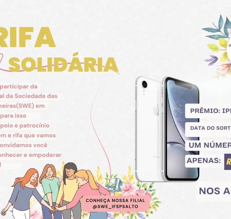 Imagem da campanha Rifa Solidária - SWE IFSP Salto