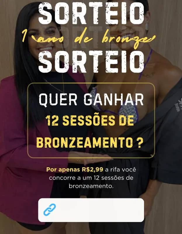 Imagem da campanha 1 ano de Bronzeamento