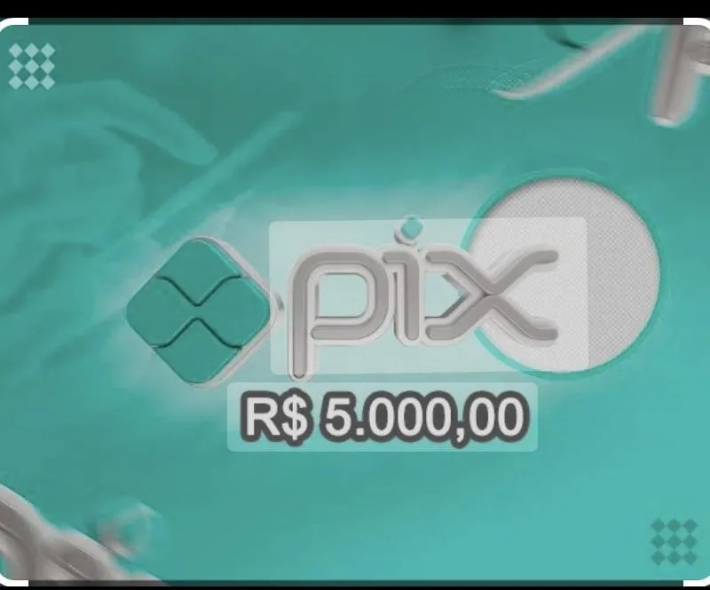Imagem da campanha R$ 5.000 no pix