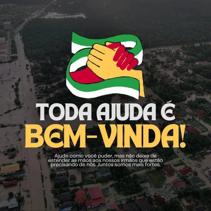 Imagem da campanha S.O.S RIO GRANDE DO SUL