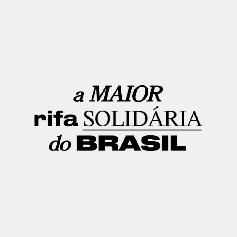 Imagem da campanha A Maior Rifa Solidária do Brasil: Moda