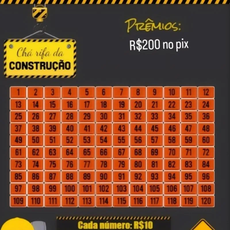 Imagem da campanha Rifa da construção