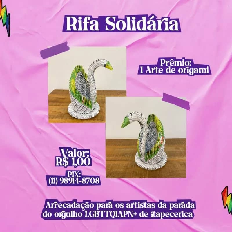 Imagem da campanha Rifa - Campanha Financeira Parada do Orgulho de Itapecerica