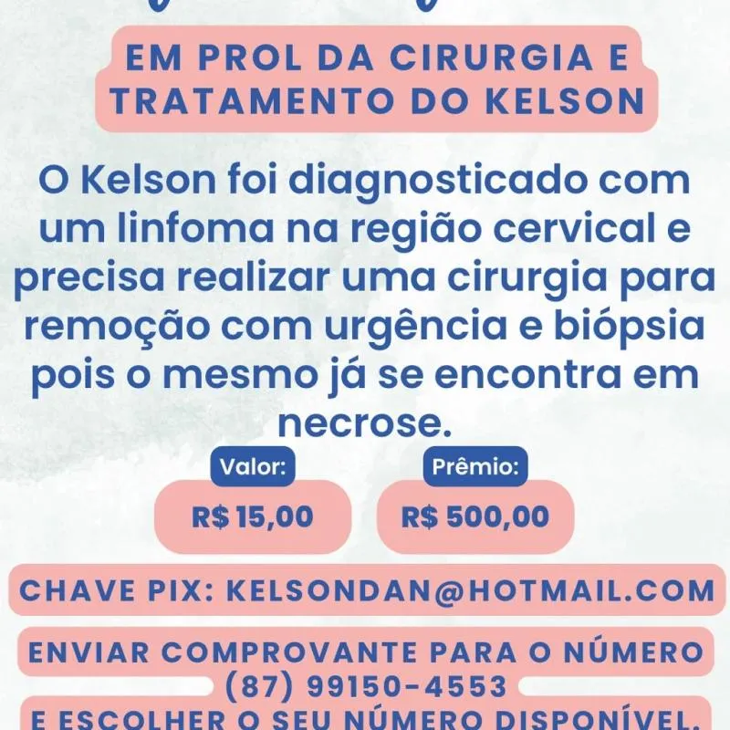 Imagem da campanha Rifa solidária