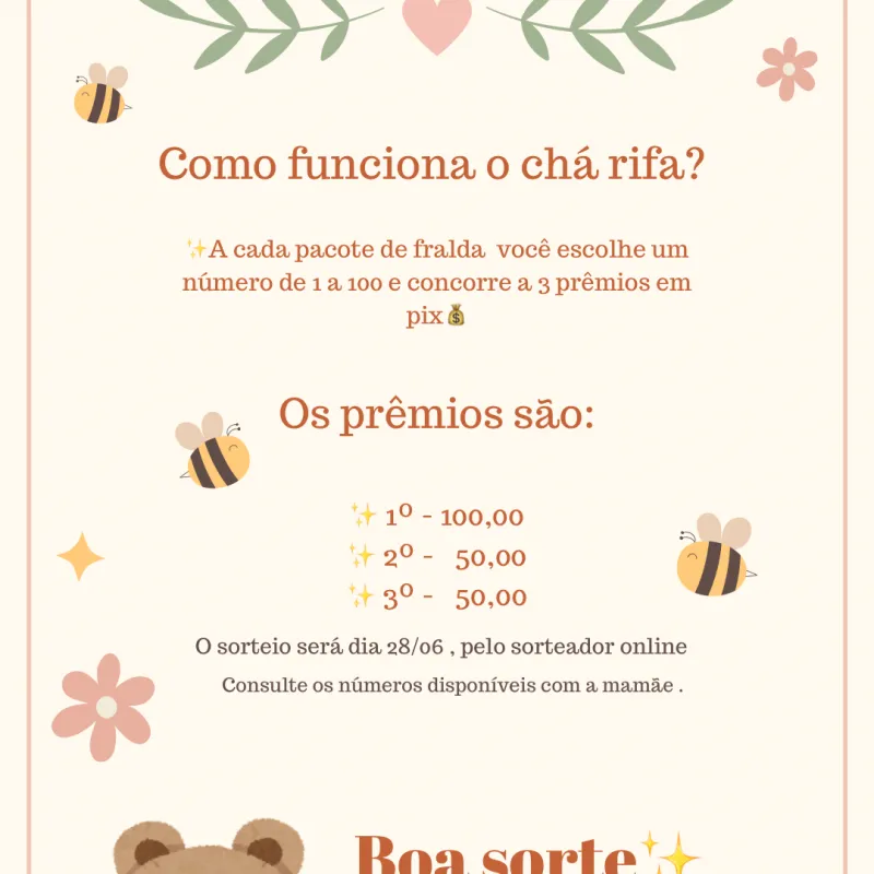 Imagem da campanha Chá rifa da jade