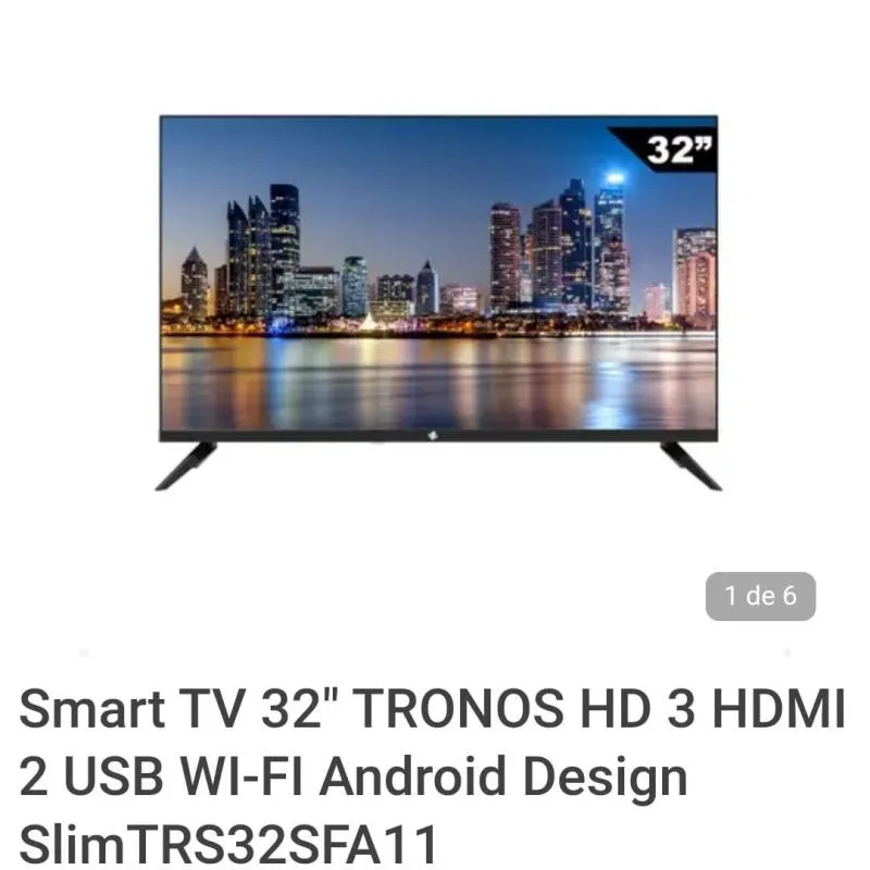 Imagem da campanha TV32’ smart HD WI-FI( parte desta rifa servirá para ajudar o Rio Grande do Sul)