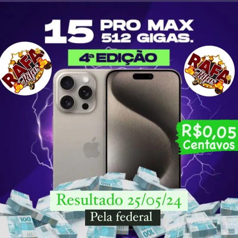 Imagem da campanha 0,05 centavos pra um iphone 15 pro max