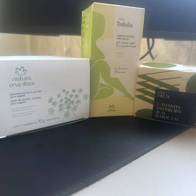 Imagem da campanha 1 prêmio uma caixa de erva doce 2 prêmio uma caixa com sabonetes sortido e 3 prêmio uma caixa de sabonete natura ekos