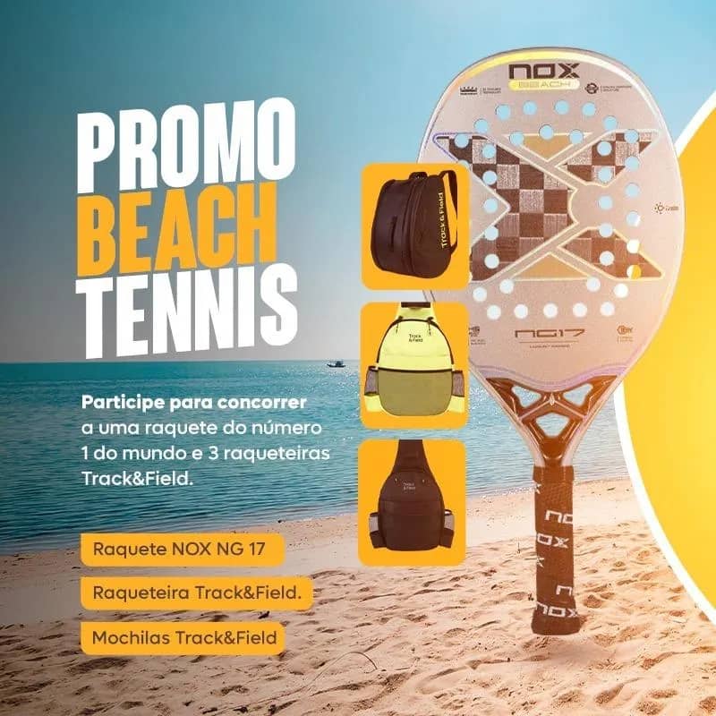 Imagem da campanha Promoção Beach Tennis - Raquete do número 1 do mundo