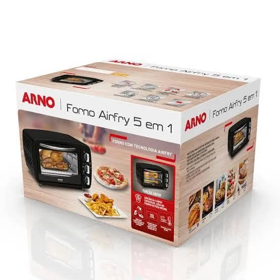 Imagem da campanha Forno Elétrico de Bancada Arno 20L Airfry 5 em 1