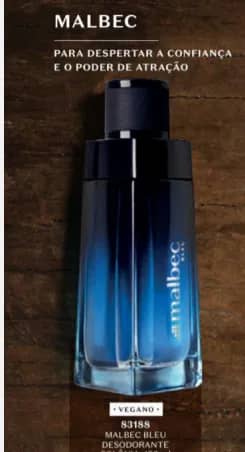 Imagem da campanha Malbec blue maculino